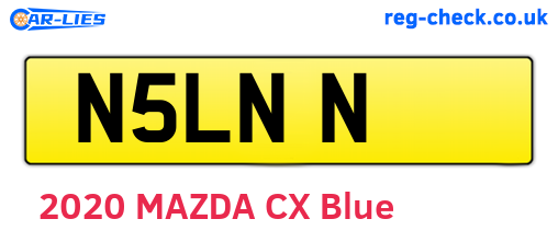 N5LNN are the vehicle registration plates.