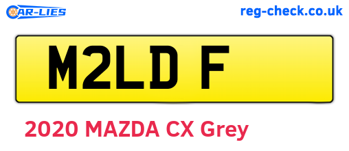 M2LDF are the vehicle registration plates.