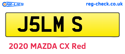 J5LMS are the vehicle registration plates.