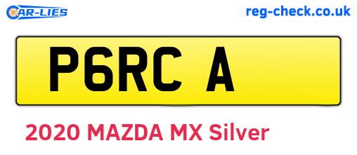 P6RCA are the vehicle registration plates.