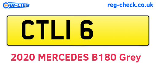 CTL16 are the vehicle registration plates.