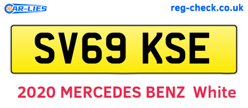 SV69KSE are the vehicle registration plates.