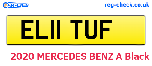 EL11TUF are the vehicle registration plates.