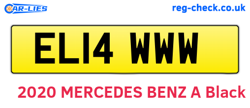 EL14WWW are the vehicle registration plates.
