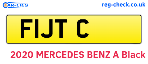 F1JTC are the vehicle registration plates.