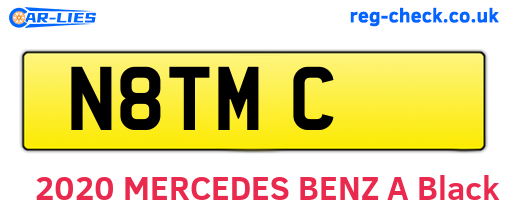 N8TMC are the vehicle registration plates.