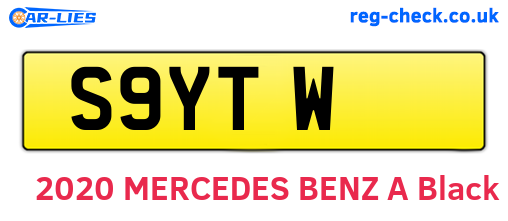S9YTW are the vehicle registration plates.