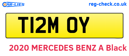 T12MOY are the vehicle registration plates.