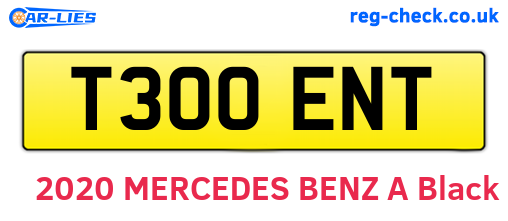 T300ENT are the vehicle registration plates.