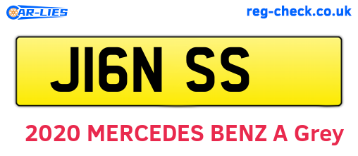 J16NSS are the vehicle registration plates.