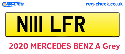 N111LFR are the vehicle registration plates.
