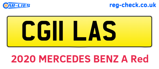 CG11LAS are the vehicle registration plates.