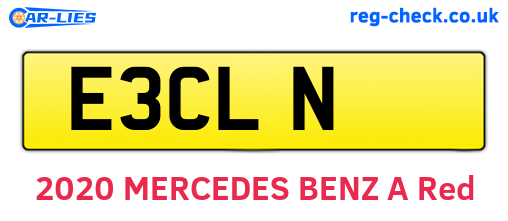 E3CLN are the vehicle registration plates.