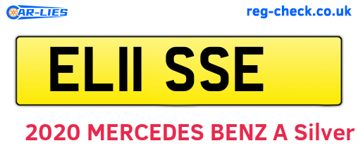 EL11SSE are the vehicle registration plates.