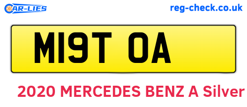 M19TOA are the vehicle registration plates.