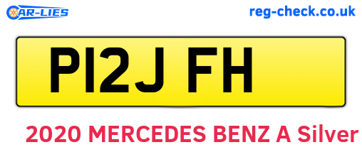 P12JFH are the vehicle registration plates.