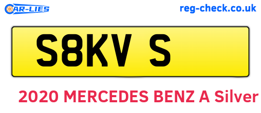S8KVS are the vehicle registration plates.