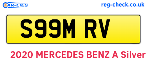 S99MRV are the vehicle registration plates.