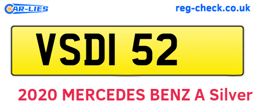 VSD152 are the vehicle registration plates.