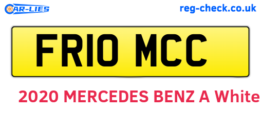 FR10MCC are the vehicle registration plates.