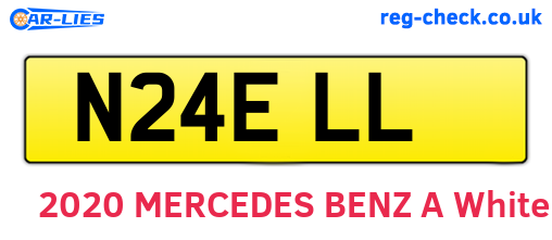 N24ELL are the vehicle registration plates.