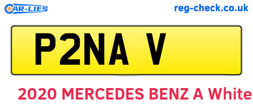 P2NAV are the vehicle registration plates.
