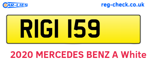 RIG1159 are the vehicle registration plates.