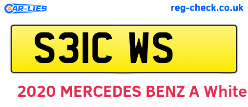 S31CWS are the vehicle registration plates.