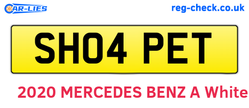 SH04PET are the vehicle registration plates.