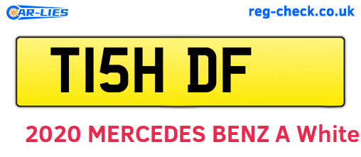 T15HDF are the vehicle registration plates.