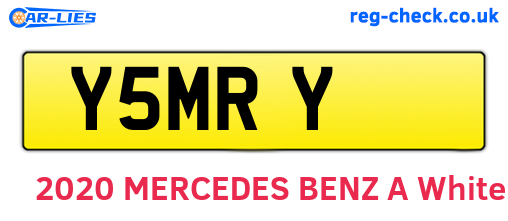 Y5MRY are the vehicle registration plates.