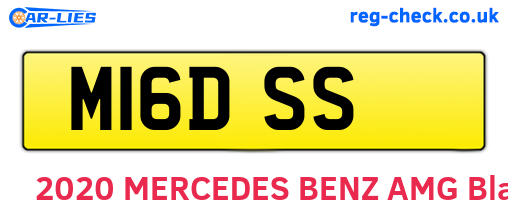 M16DSS are the vehicle registration plates.