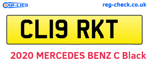 CL19RKT are the vehicle registration plates.