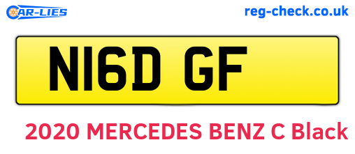 N16DGF are the vehicle registration plates.