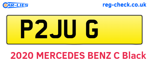 P2JUG are the vehicle registration plates.