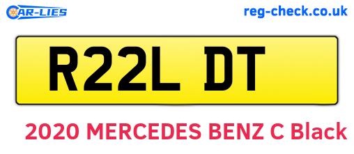 R22LDT are the vehicle registration plates.