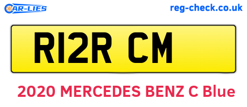 R12RCM are the vehicle registration plates.