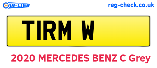 T1RMW are the vehicle registration plates.
