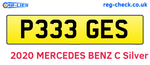 P333GES are the vehicle registration plates.