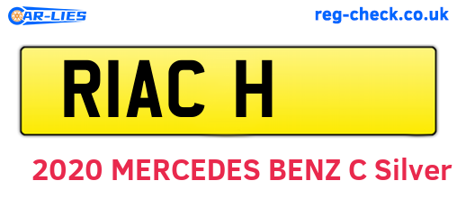 R1ACH are the vehicle registration plates.