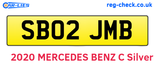 SB02JMB are the vehicle registration plates.