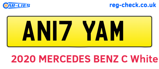 AN17YAM are the vehicle registration plates.