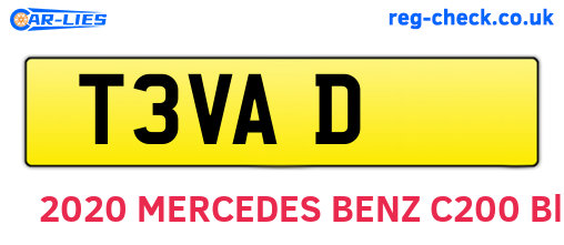 T3VAD are the vehicle registration plates.