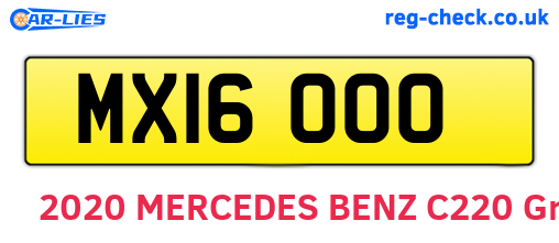 MXI6000 are the vehicle registration plates.