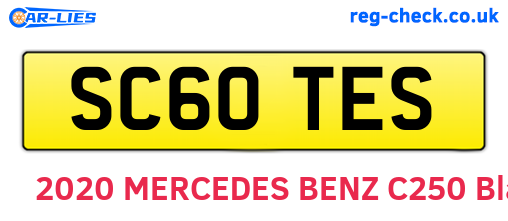 SC60TES are the vehicle registration plates.