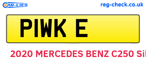 P1WKE are the vehicle registration plates.