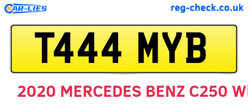 T444MYB are the vehicle registration plates.