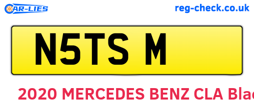 N5TSM are the vehicle registration plates.