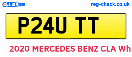 P24UTT are the vehicle registration plates.