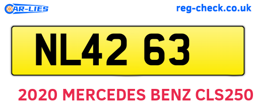 NL4263 are the vehicle registration plates.